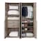 Manhattan Comfort Lee Module Wardrobe 1.0 & 3.0 Closet in Rustic Grey, 2PK 2-WC0013-GY - alternate 6